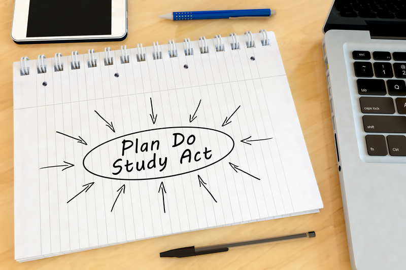 Plan Do Study Act notebook writing